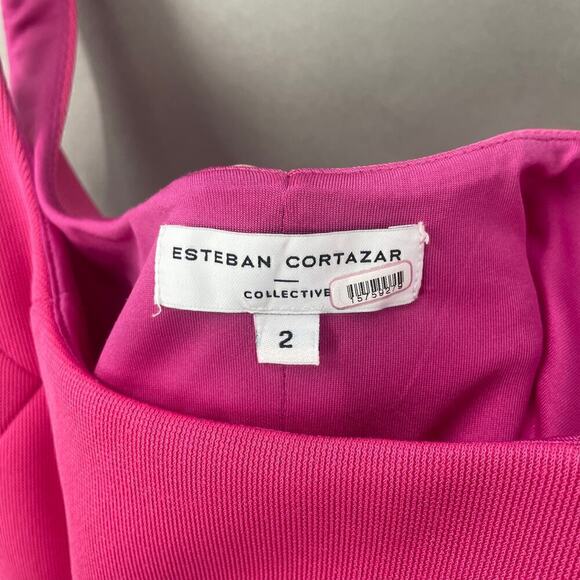 Esteban Cortazar Dress Womens 2 Flamenco Coquette Swiftie Lover Feminine Chic - Picture 8 of 8